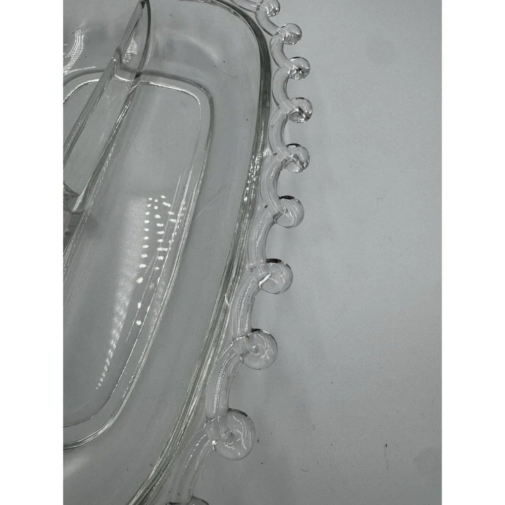 Vintage Helsey Lariat 3 Section Relish Dish Oblong 12.5